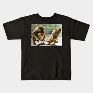 Pizza Lover Monkey Pizza take-away Kids T-Shirt